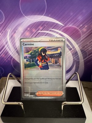 Carmine 103/131 Pokeball Reverse Holo Prismatic Evolutions Pokémon Card