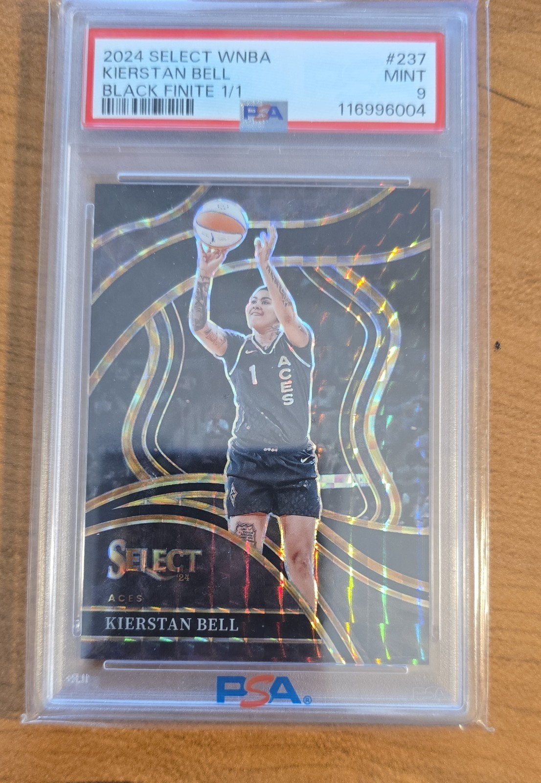 2024 Panini Select WNBA - Courtside Kierstan Bell #237 Black Finite 1/1 PSA 9