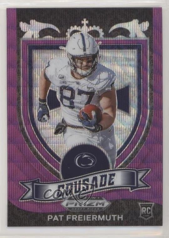 2021 Panini Prizm Draft Picks Crusade Purple Wave Pat Freiermuth #173 0b3o