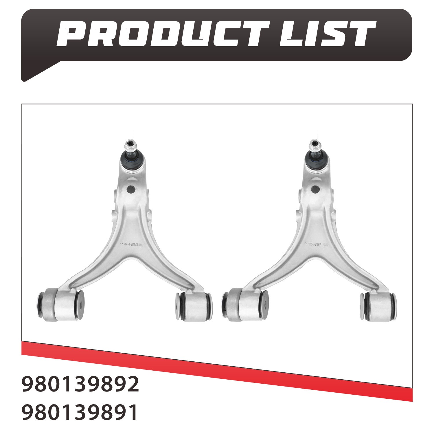 Front Lower Control Arm For 2008-2018 Maserati GranTurismo Quattroporte M139