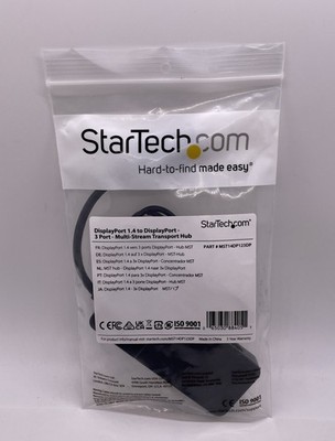 StarTech 3-Port Multi-Stream Transport Hub Monitor Adapter (mst14dp123dp)