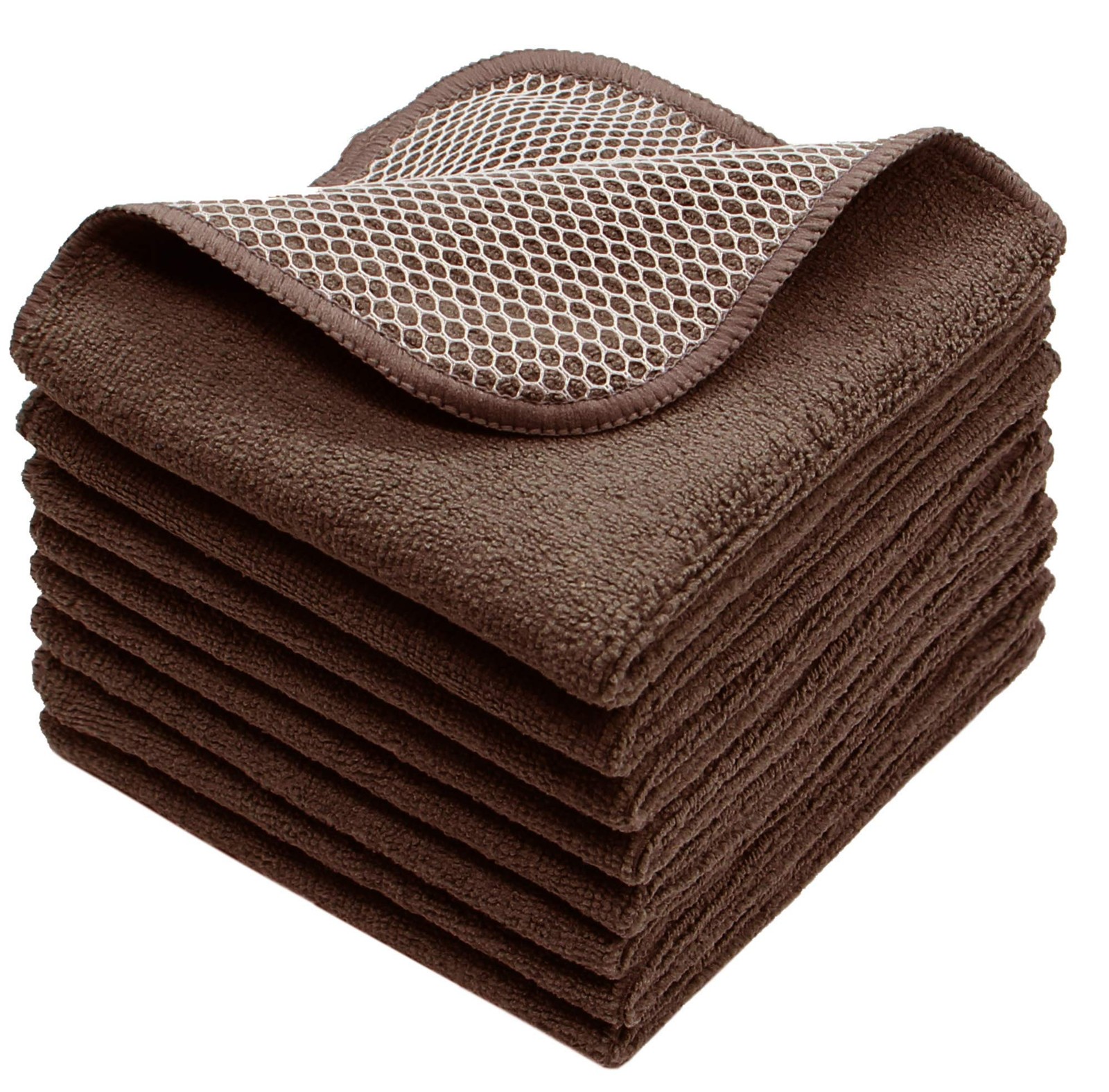 Fast-Drying Microfiber Dish Cloths for Kitchen Cleaning & Dusting