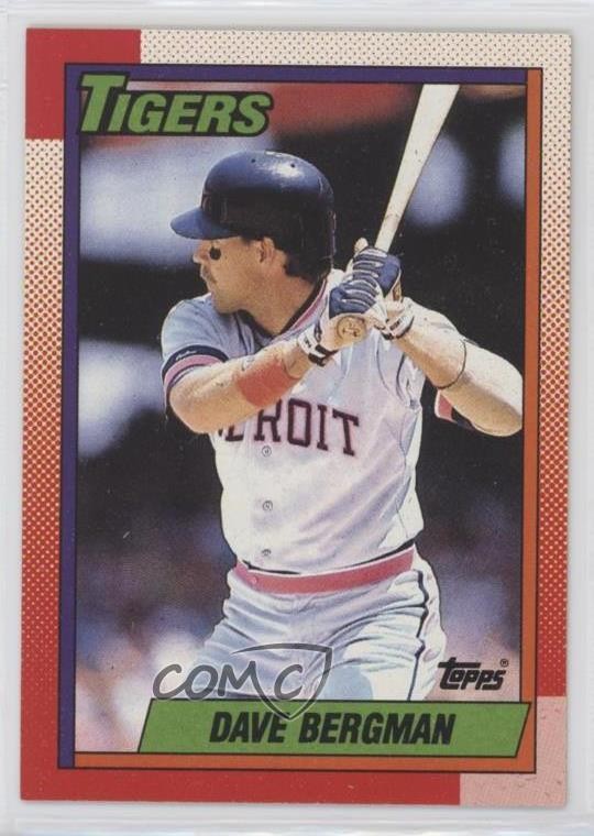 1990 Topps Blank Back Dave Bergman #77 0b5