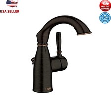 One-Handle Single Hole Bathroom Faucet Deck Mount Metal W/ Drain Assembly New