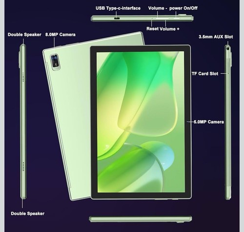10 Tablet Inch Android 13 Tablets, 12GB RAM+128GB ROM(TF 1TB)Octa Core Brand New - Picture 3 of 5