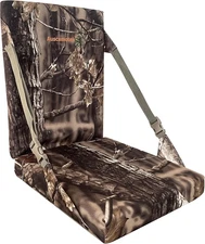 Camouflage Hunting and Stadium Seat Cushion with Backrest - 5Cm Thick, Water-Res