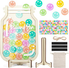 Magnetic Reward Jars for Kids,Personalized Reward Jar with Colorful Letter Stick