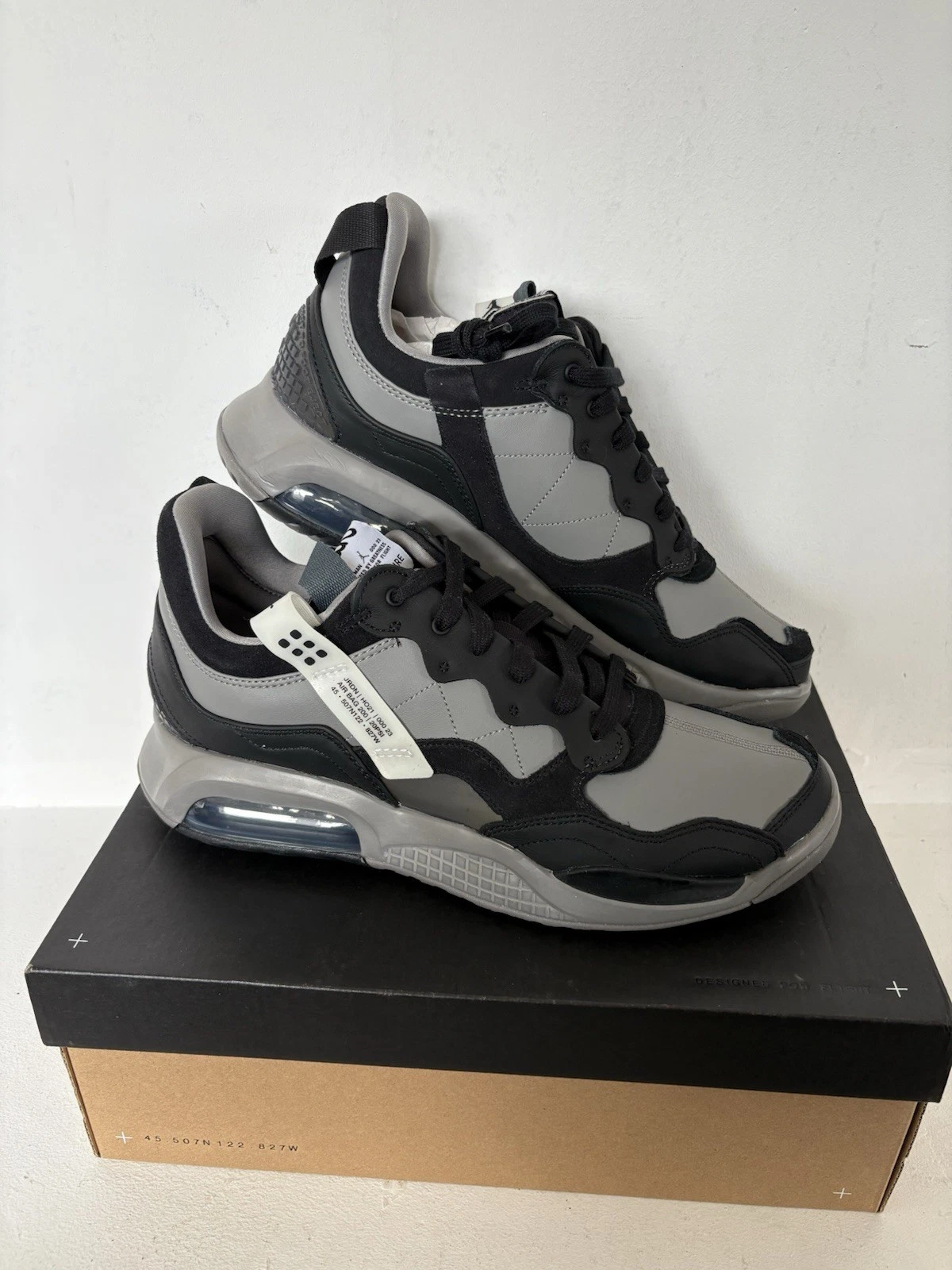 Nike Jordan MA2 scarpe da ginnastica flat grigio peltro CV8122 003 taglia UK 11 nuove imballate