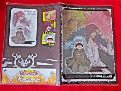 VERSIEGELT ONE PIECE BANDAI A4 KLARER AKTENORDNER, AUFKLEBER UND POSTKARTE ANIME UK  