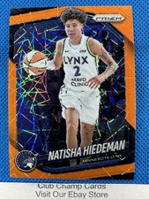 2025 #53 Natisha Hiedeman Panini Prizm WNBA Orange Velocity Prizm Lynx