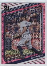 2022 Panini Donruss Dominators Pink Fireworks Jose Altuve #D-7 rs2
