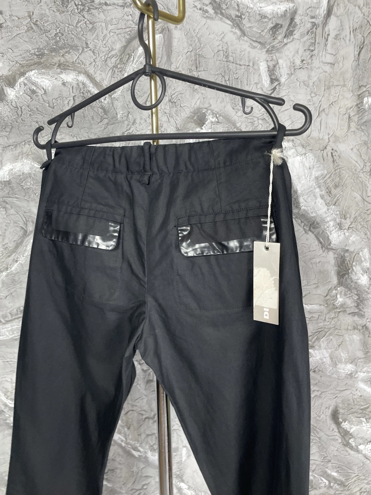 NUOVI pantaloni Diesel Y2K oppio lattice tasche taglia 28 prezzo consigliato $ 200 stile Rick Owens CCP