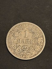 1 Mark 1876 H Darmstadt – Deutsches Reich Silbermünze / German Empire Coin