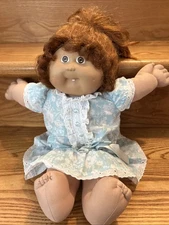 1980s Cabbage Patch Kids Girl - Pamela Gladys Long Straight Auburn Cornsilk Hair