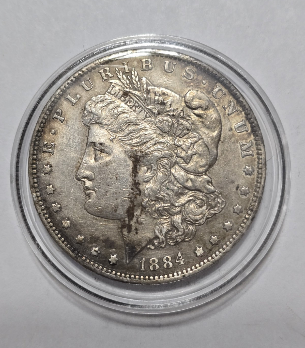 Morgan Silver Dollar $1 1884 New Orleans Business Strike 0.9 Silver KM#110