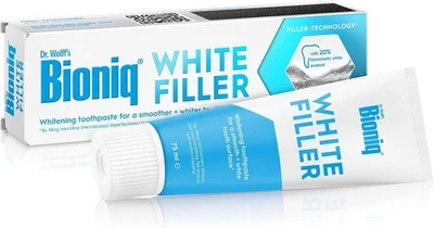 BRANDED Bioniq® White Filler Toothpaste - 1 x 75 ml – Gentle Whitening Toothpaste with..