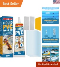 All-in-One Inflatable Repair Kit: Clear Patches  Strong Adhesive for Durability