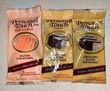 Vintage Personal Touch By Schick Disposable Razors For Women Lot