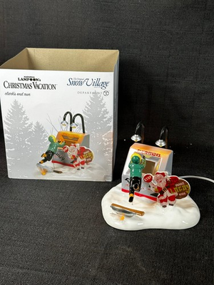 #ad Dept 56 Snow Village National Lampoon Christmas Vacation Clarks End Run 6007625 $119.95