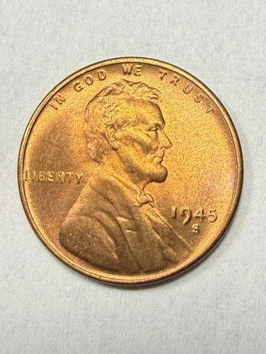** 1945-S BU RED LINCOLN CENT (UPGRADE YOUR SET)  PRICED TO SELL 🔥 **