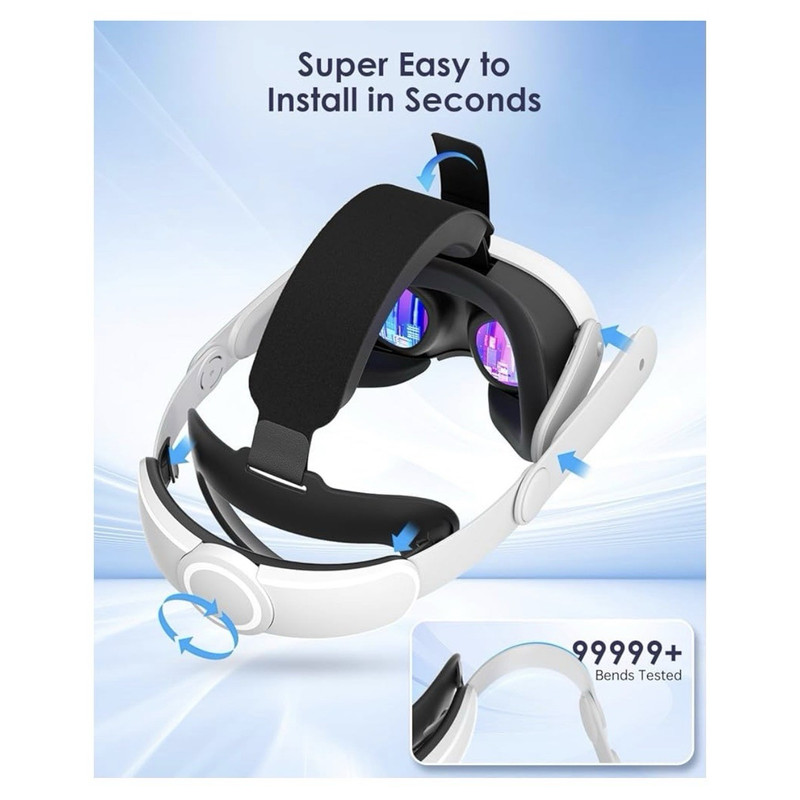 Standalone VR Headset VR Headset Model, White/Black Plastic Head-Mounted Display