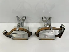 Rare Vintage 1975 Phil Wood CHP Road Pedals 9/16” Silver USA
