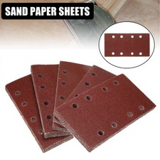 50PCS Sanding Sheets 93 x 185mm Hook Loop Sanding Paper P40/P60/P80/P100/P120 UK