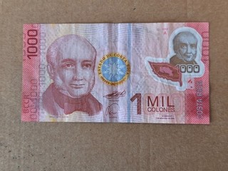 Costa Rica mil colones risque déchirure pliure etc..