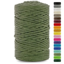 Netuno 1x corda macramè colorata cachi 5 mm 100 m filo macrame corda di