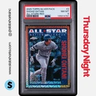 2025 TOPPS SHOHEI OHTANI 1990 CHROME BASEBALL ALL-STAR SILVER PACK RED /5 PSA 8