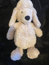 Jellycat  Bashful Poodle Soft Cream Coloured Fur Floppy Ears Plush  30 Cm 62