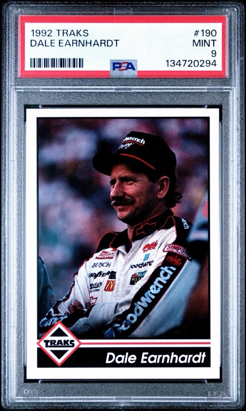 1992 Traks - Dale Earnhardt #190. PSA 9