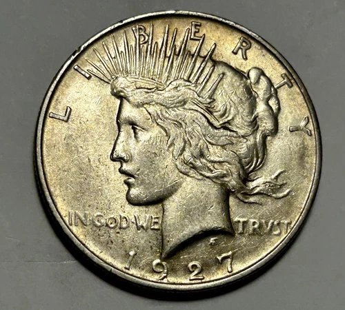 1927 D PEACE DOLLAR AU