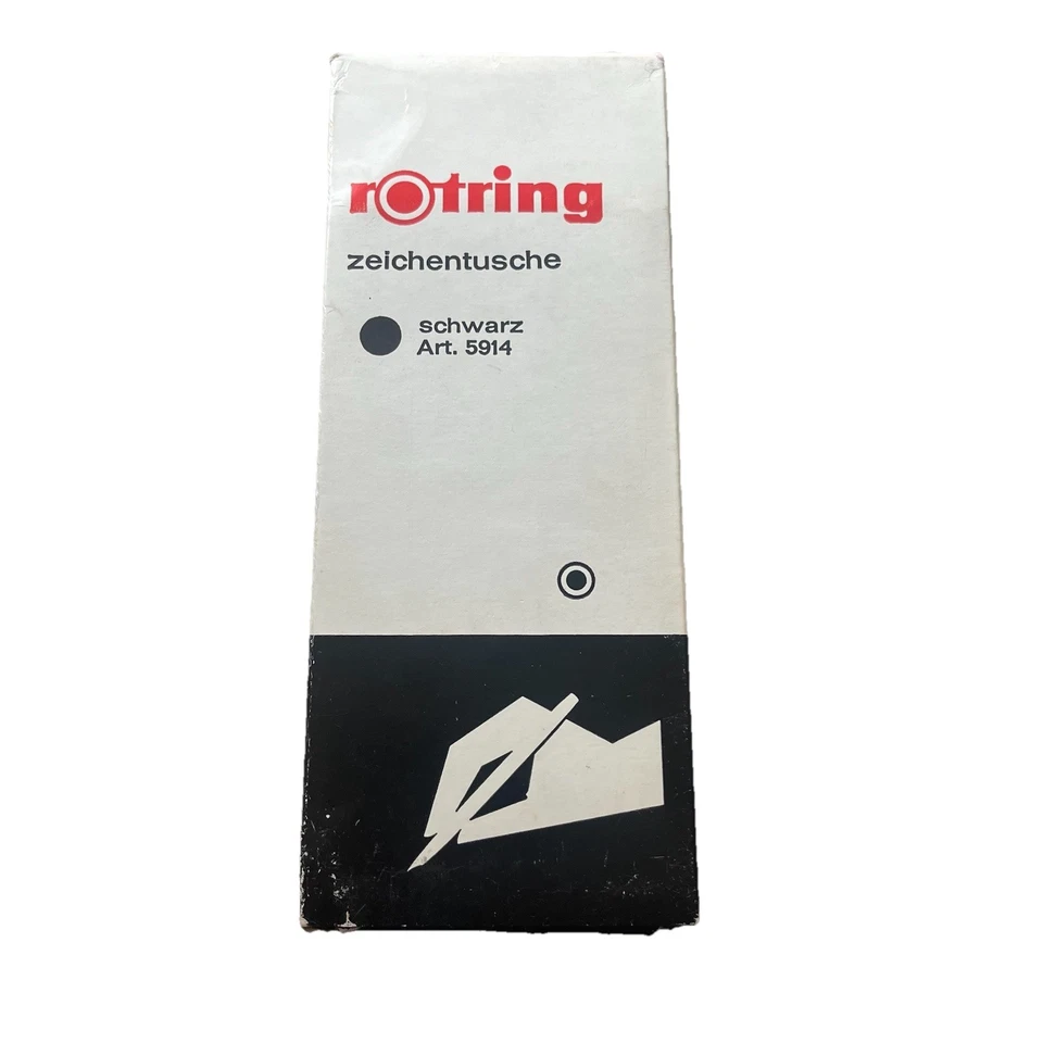 rOtring Tusche 500ml Schwarz Zeichen Flasche Isograph Kalligrafie NEU - Bild 4 von 4