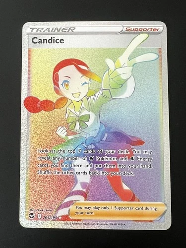 Candice (Secret) 204/195 Swsh12: Sword & Shield - Silver Tempest Holo Rainbow