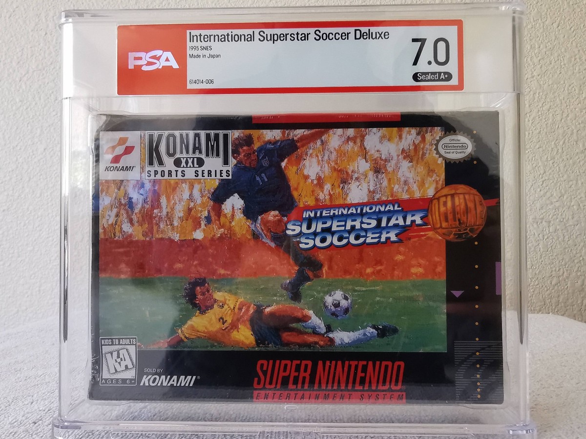 International Superstar Soccer Deluxe Wata PSA 7.0 A+ Sealed Super