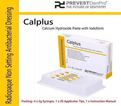 Prevest DenPro Calplus Calcium Hydroxide Paste With Iodoform 4 x 2gm (Free Ship)