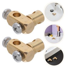 6Pcs Brass Reusable Pop-Up Drain Rod Joint for Bathroom Sink Lift