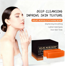 Kojic Acid Soap Bars Dark Spot Remover with Vitamin C For woman man US 2 Pack