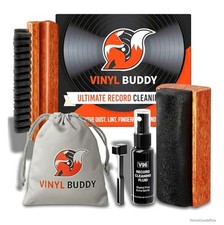 Vinyl Record Cleaning Kit 5-in-1 Hardwood Velvet Brush Microfiber Stylus