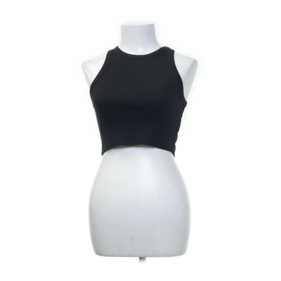 H&M, Tank­top, Größe: S, Schwarz, Baumwolle/Elasthan, Einfarbig #4t7