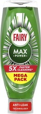 Fairy Max Power Washing Up Liquid 730ML, Easy and Effortless Cleaning, Even On 6.29 per litre