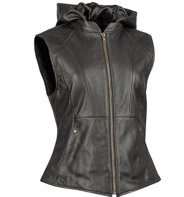 SPEED AND STRENGTH WOMEN'S KILLER QUEEN LEATHER VEST 5XL BLACK SSC24211-9