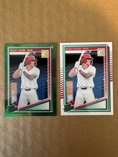 2025 Panini Donruss Rated Prospect Brady House Green Foil /199 & Base 2 Card Lot