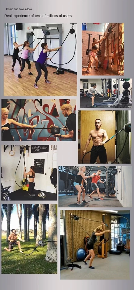 Fitness Endless Rope Trainer Machine Exercise Resistance Chest Muscle,Climbing - Image 4 of 4