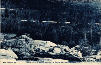 Old postcard MLY-la-FORET Les Grandes Vallees - Route de Fontainebleau (1354927)