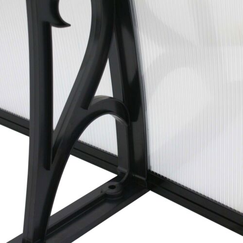 2X Tenda da Sole Porta Finestra Tettoia Patio Copertura UV Pioggia Neve 40"x80" Esterno - Foto 15 di 16