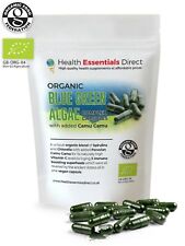 Organic Blue Green Algae Complex Capsules (Spirulina + Chlorella + Camu Camu)