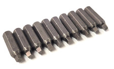 Geta by Apex #2 Square Drive 1/4 Hex Insert Power Screw Driver Bits LOT OF 10