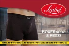 6 Men's Boxer Shorts In Breathable Seamless Microfiber Liabel 4002